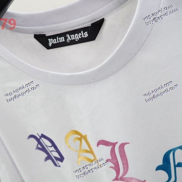 大人のおしゃれに パーム エンジェルス スーパーコピー 2020秋冬 半袖Tシャツ Palm Angels 2色可選 個性的なカラフルなプリントLOGO半袖Tシャツ